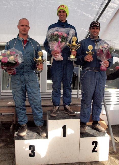 DM 2010 for Klasse 1 blev vundet af Jannick Godskesen fra IMK foran MNJ’erne: Thomas Pedersen (t.h.) og Anders Salomonsen.